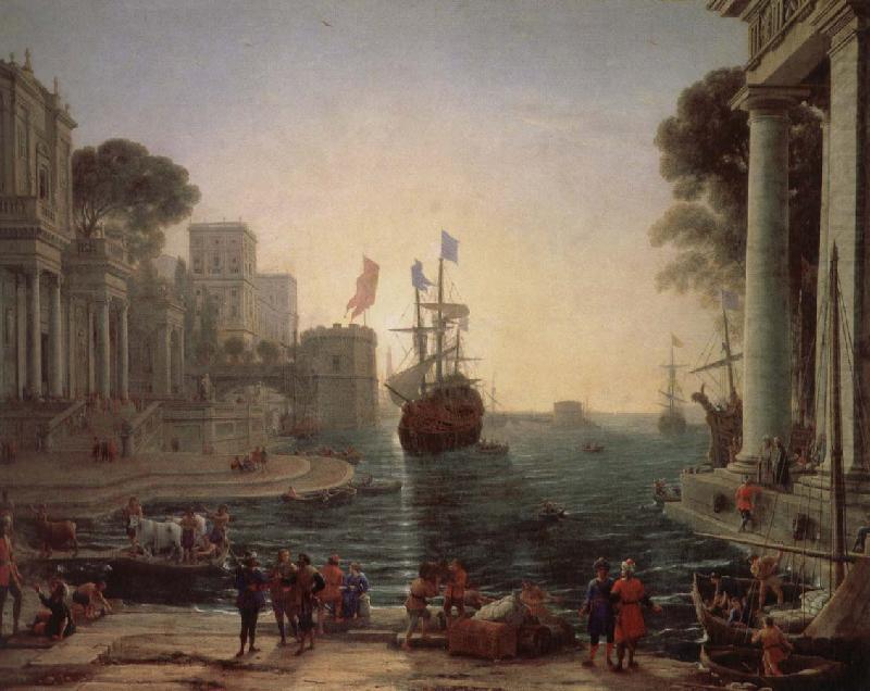 Claude Lorrain Ulysses Kerry race will be the return of her father Dubois china oil painting image